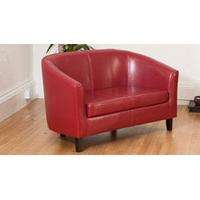 Boscombe 2 seat sofa red