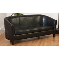 Boscombe 3 seat sofa black