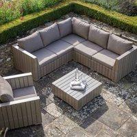 bosham outdoor corner sofa set in polywood