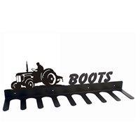 BOOT RACK in Little Blue Tractor Design - Medium