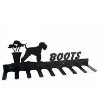 BOOT RACK in Miniture Schnauzer Design - Medium