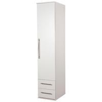 bobby 1 door 2 drawer wardrobe white