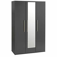 Bobby 3 Door Mirrored Wardrobe Beech