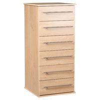 Bobby 6 Drawer Narrow Chest Oak