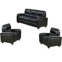 Bonded Leather Sofa - 3+1+1