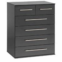 Bobby 2 Over 4 Chest of Drawers Aida Walnut