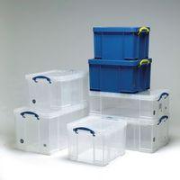 box, really useful 18ltr capacity CLEAR STORAGE BOX (carded)