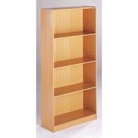 BOOKCASE - REGULAR, 4 SHELVES HXWXD MM:1620X756X306, BEECH