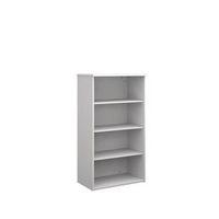 BOOKCASES WHITE 1 FIXED + 2 ADJSHELVES W800X500X1440