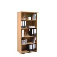 BOOKCASES OAK 1 FIXED+3X ADJ SHELVES W800XD500XH1790 - BOOKCASE GRAPHITE CARCAS