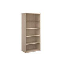 BOOKCASES MAPLE 1 FIXED+3x ADJSHELVES W800XD500XH1790