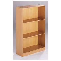 BOOKCASE - REGULAR, 3 SHELVES HXWXD MM:1236X756X306, BEECH