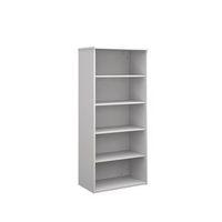 BOOKCASES WHITE 1 FIXED+3x ADJSHELVES W800XD500XH1790