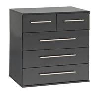 Bobby 2 Over 3 Chest of Drawers Aida Walnut