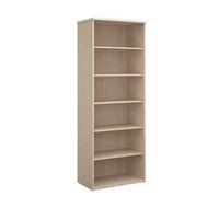 BOOKCASES MAPLE 1 FIXED 4XADJSHELVES W800XD500XH2140