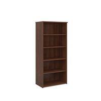 BOOKCASES WALNUT 1 FIXED+3x ADJSHELVES W800XD500XH1790