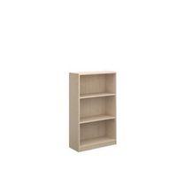 BOOKCASE - REGULAR, 3 SHELVESHXWXD MM:1236X756X306, MAPLE