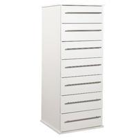 Bobby 7 Drawer Narrow Chest White