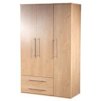 Bobby 3 Door 2 Drawer Wardrobe Oak