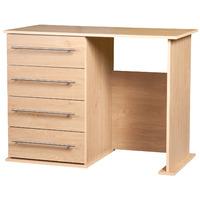 Bobby Single Pedestal Dressing Table Oak