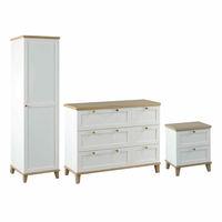 boston 1 door wardrobe bedside 3 drawer chest set