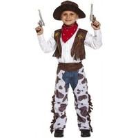 Boys Kids Childrens Cowboy Wild West Sheriff Halloween Fancy Dress Costume Outfit (4-6 years)