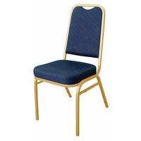 bolero dl015 banqueting chair squared back blue pack of 4