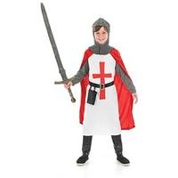 Boys Crusader Knight Boy Costume For Medieval Fancy Dress Kids Childrens Small Age 4-6 years
