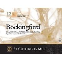 Bockingford Pad : GLUED : 10x14in : 140lb (300gsm) Rough : 12s