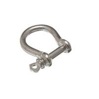 Bow Shackle and Pin Wire Rope Fastener 6MM 1/4 Inch Bzp Steel ( pack of 100 )