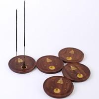 Box Of 5 Buddha Incense Plates