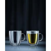 bodum bistro espresso mugs set double walled dishwasher safe 03 l10 oz ...