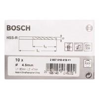 Bosch 2607018419 4.5 x 47 x 80 mm HSS-R DIN338 Drill Bits