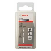 Bosch 2608597219 3 x 16 x 46 mm Din1897 HSS-R Stub Drill Bits