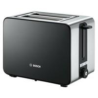 bosch tat7203gb 1050w 2 slice sky toaster blackstainless steel