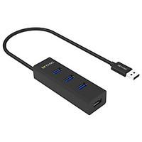 BOYANG BY-U16 USB3.0 Super-Speed HUB 4Port White with 20CM Cable