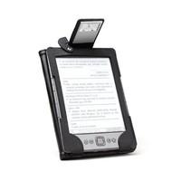 Book Lighter Leather Case with LED Light for Amazon Kindle 4