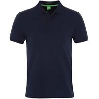 boss green mens paule polo shirt m navy