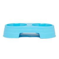 boyz toys double food and water bowl blue