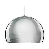 Boule Pendant, Chrome & Gloss White