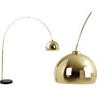 bow large floor lamp brass and black marble