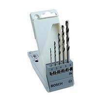 Bosch 5 Sets Of Hss-G 1/4 Six Handle Twist Drill Set Grinding Metalworking Drill -2/3/4/5/6Mm 2608595517/ Package 2/3/4/5/6Mm