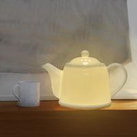 Bone China Teapot Lamp (15700)