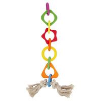 boredom breaker geometric chain parrot toy medium