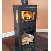 Bohemia X40 Cube Multifuel Defra Stove With High Log Store