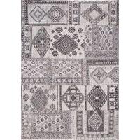 bohemian black russian grey flatweave rug louis de poortere 60x90