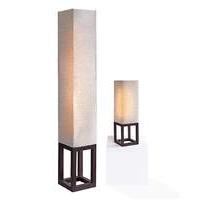 box floor and table lamp