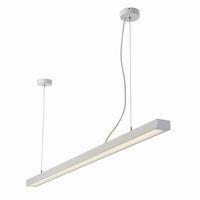 Borde 26W LED Single Suspended Matt White 1450LM - 85649