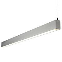 Borat 2 x 35W T5 HF Suspended Fluorescent Aluminium - 32682