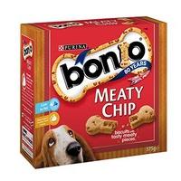 Bonio Meaty Chip Dog Treats - Dry - 375g Box